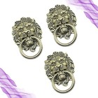  3PCS Phone Case Decor Retro Door Knocker Lion Head Phone Cover Accessories