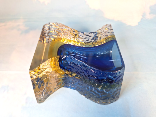 MURANO ALESSANDRO MANDRUZZATO ITALIAN MID CENTURY BRUTALIST 1960'S GLASS VASE - Picture 15 of 19