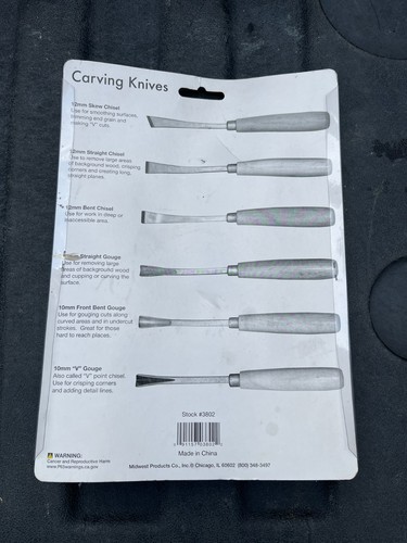 Midwest Products Holzschnitzmesser Holzbearbeitungswerkzeug Set Neu - Bild 6 von 7