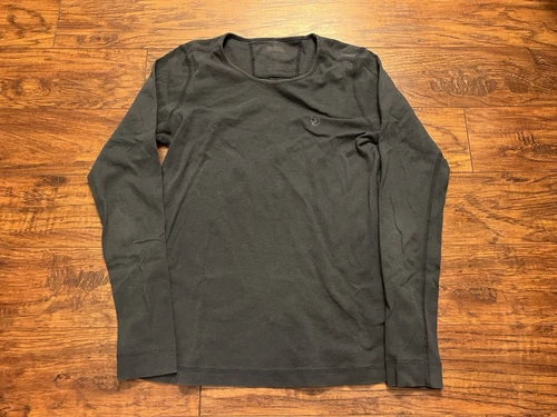 Fjallraven Large L Gray Pick Long Sleeve Shirt Top Base layer 