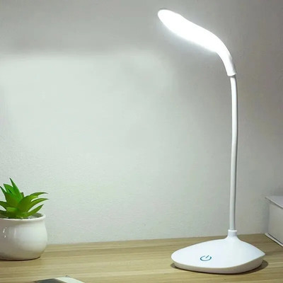 LED Desk Lamp Eye Protection Night Light Touch Dimmable Reading Lamp USB Plug fo