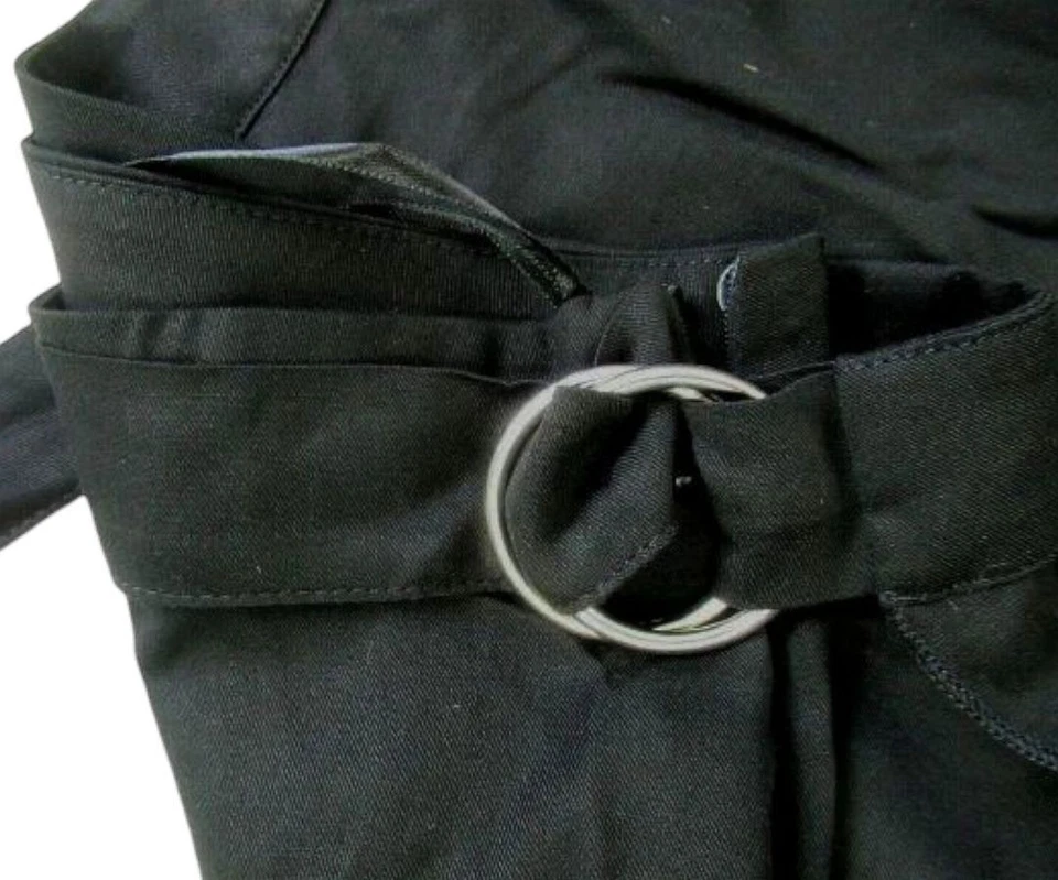 Sheego Damenhose Hosenrock, große Größe 46-52, Short Bermuda Wickeloptik schwarz - Bild 4 von 4