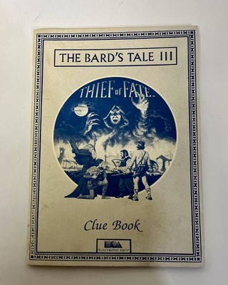 The Bard's Tale III Thief of Fate Clue Book Paperback Electronic Arts 1988