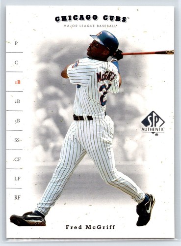 2001 SP Authentic Fred McGriff Chicago Cubs #199