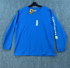 Carhartt T-Shirt Women's XXL Loose Fit Heavyweight Long Sleeve Logo Tee NWT