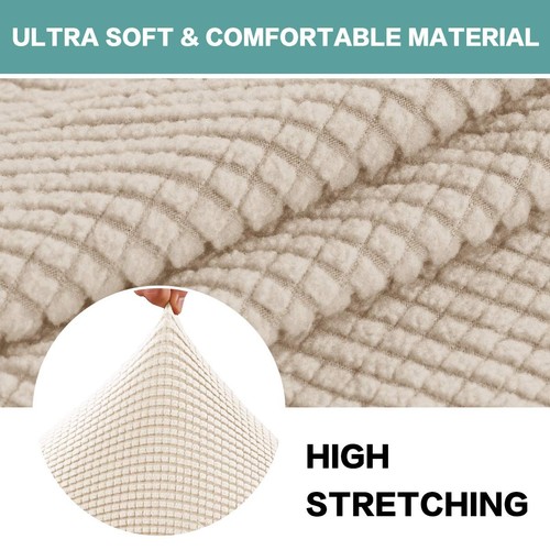 Stretch Ottoman Cover Ottoman Slipcover Sofa Cover Footstool Protector Storag... - Picture 4 of 7