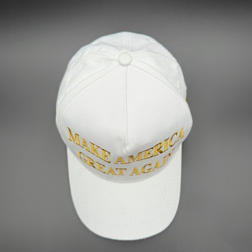 Authentic Cali-Fame MAGA Trump Hat Adult 2024 White Gold Made In USA One Size - Picture 5 of 9