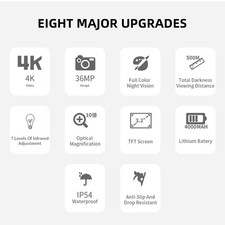 Full-Color Night Vision Binoculars Digital Infrared Telescope With 10X Optical