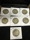 Lot of 7 Walking Liberty Half Dollars 90% Silver 50C 1918-1920