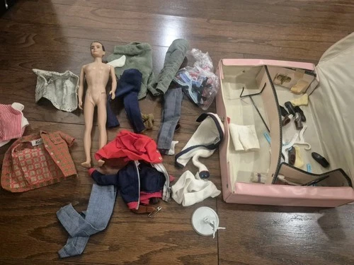 KEN DOLL Mattel Vintage Japan 1960's with accessories and clothing