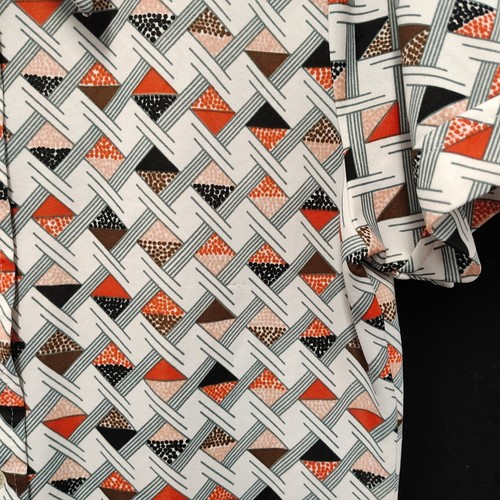 Vintage Women's 70's Geometric Button Up Shirt - Size Vintage Large - Picture 5 of 8