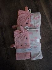 Carter's Hooded Towel and Bath Towel Set for Girls 2 Piece Pack Of Two