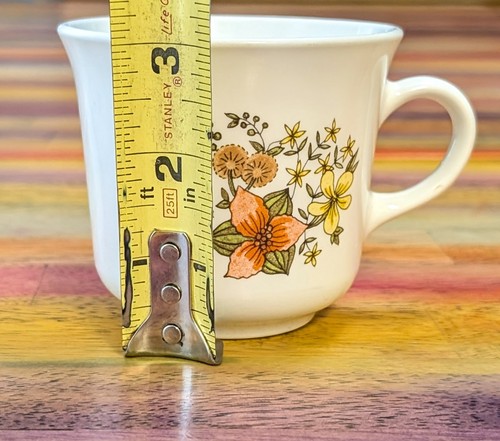 ⭐ VTG Corelle Corning Tea Cup Mug Set Indian Summer Floral Flower Coffee Retro - Picture 10 of 11