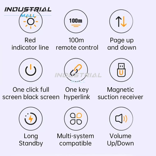 Wireless Presenter Remote Presentation Clicker Remote Control For PPT/PC/Laptop - Photo 16/20