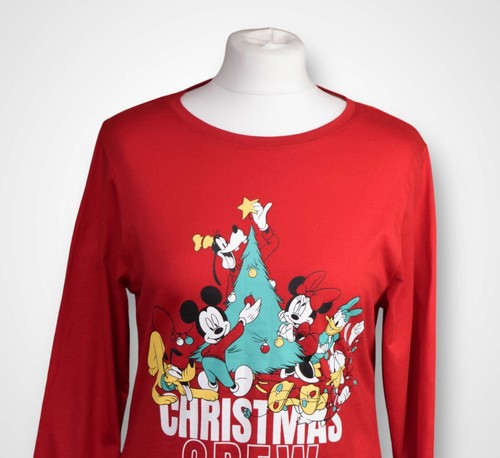 Primark Disney Christmas Mickey Mouse Christmas Crew Pyjamas Size M (UK 12-14) - Picture 9 of 14