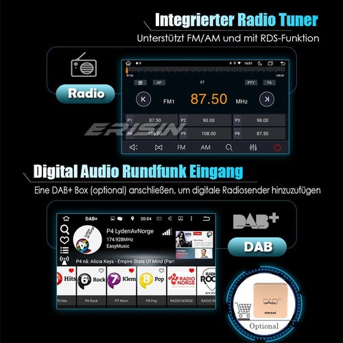 9" 64GB Android 11.0 GPS Autoradio DAB+CarPlay SWC 8-Kern für BMW 5er E39 X5 E53 - Bild 12 von 12