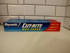Reynolds Cut-Rite Wax Paper 12" X 75 sq ft Roll Wax Paper Lot of 2