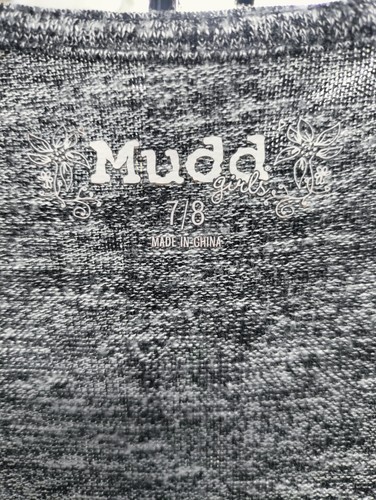 Girls Cardigan, Brand Mudd, Size 7/8, Black & White - Picture 2 of 3