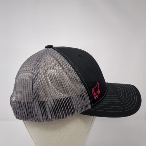 Cattle Republic Snapback Trucker Hat Black OS Adjustable Mesh Back Richardson - Picture 4 of 9