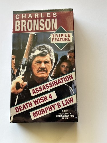Charles Bronson Triple Feature VHS Brandneu Versiegelt Vintage 1996 - Bild 2 von 8