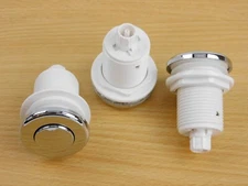 3 X SPA PEDICURE PARTS AIR SWITCH/ PUSH BUTTON/ AIR BUTTON CHROME