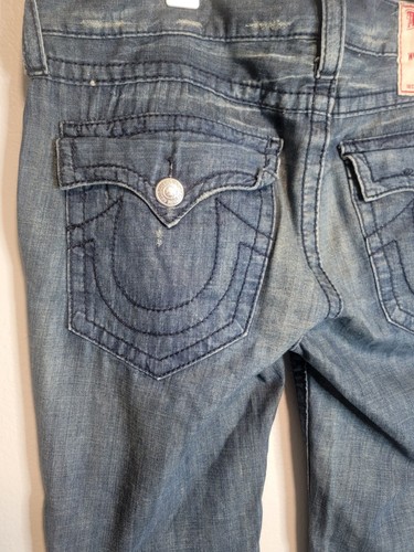 True Religion Billy Big T Jeans Mens 34X33 USA Flap Stitch Y2K - Picture 5 of 9