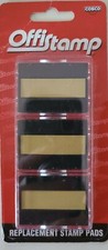 New & Sealed Cosco Offistamp Replacement Stamp Pads 3-Pack # 034514