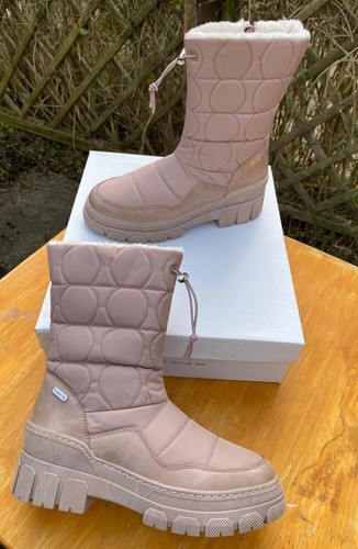 Botas Marco Tozzi EU37/UK 4 ""Rosa"" rosa oscuro resistentes al agua, botas. Totalmente nuevo - Imagen 8 de 12