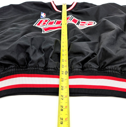 Vintage 90s STARTER Chicago Bulls NBA Pullover Windbreaker Jacke Herren 2XL - Bild 3 von 11