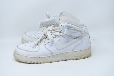 Nike Air Force 1 Mid \'07 Mens Size 12 Shoes Triple White 315123-111 Nike Air Force 1 Mid  main image 4