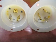 Hubbell 2315 Twist-Lock Male Inlets (3-Wire Grounding, 20A, 125V) *Lot of 2*