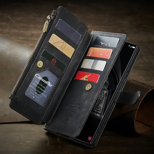 Faux Leather Multiple Card Slots Wallet Phone Case for Samsung S23 S22 S21 S20 - Picture 14 of 72