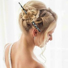 10 Pcs/Set Hair Sticks Hairpin Styling Hair Vintage Tortoise G9B2 Print D3Z0