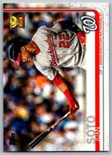 Juan Soto 2019 Topps Series 1 Rookie Gold Cup #213