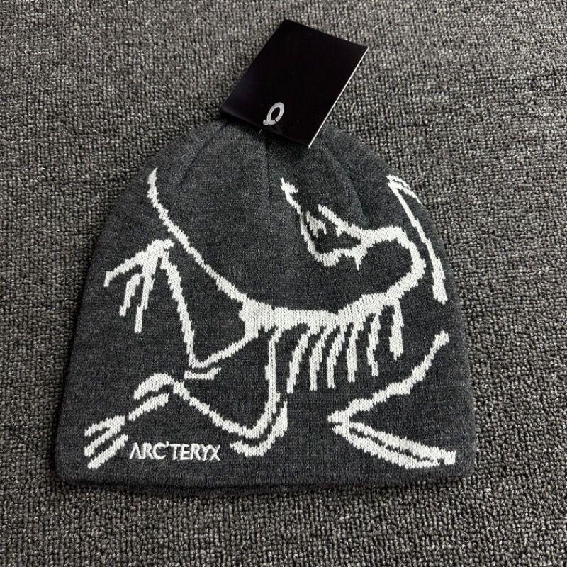 New Arcteryx Bird Head Black Toque Beanie Orca black Merino