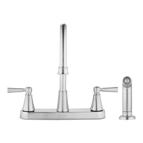 Glacier Bay Faucet 11.44" Double Handle Standard w/Side Sprayer Stainless Steel - Picture 5 of 8