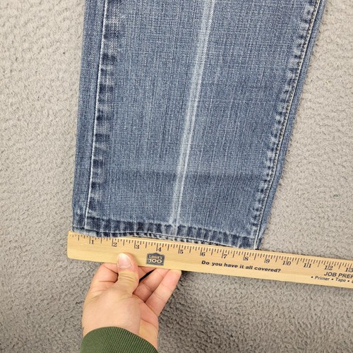 7 For All Mankind Jeans Damen 29 Bootcut Medium Wash Distressed Denim Freizeit - Bild 6 von 13