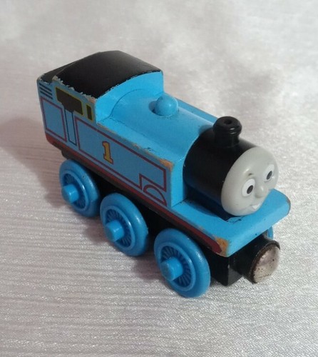 Thomas the Train Wooden Railway Tank Engine Blue Friends #1 Gullane 2003 - Picture 1 of 8