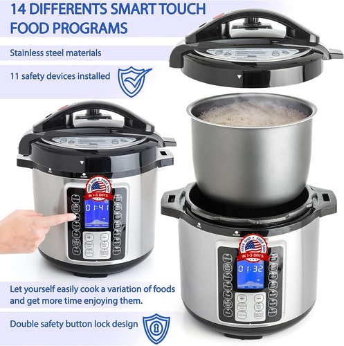 Olla De Cocina A Presion Multifuncional Programable Instantánea 14 En 1 Digital - Imagen 7 de 8