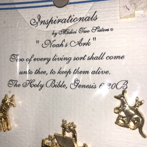 Inspirational Pins ~ Noahs Ark ~ Set of 5 Pins ~ Vintage ~ New - Picture 2 of 5