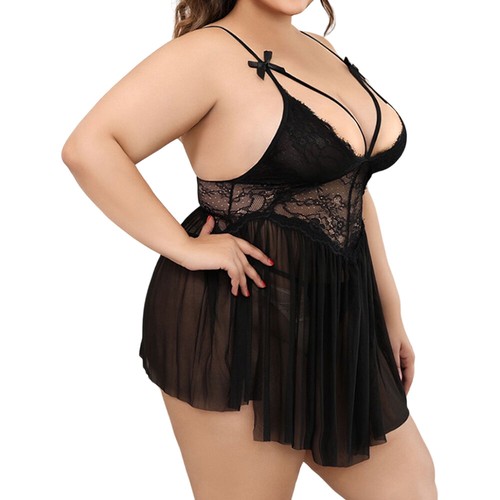 Women Sexy Lace Floral Sleeveless Lingerie Ladies Bodysuits Nightwear Plus Size - Picture 20 of 22