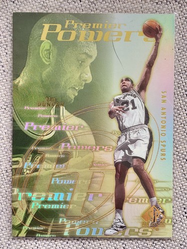 CARTE D'INSERTION TIM DUNCAN 2000-01 UPPER DECK SP AUTHENTIQUE "PREMIER POWER" #P7 RARE ! - Photo 1 sur 1