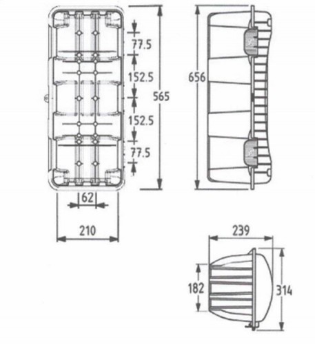 COFRE, ARMARIO, CAJON EXTINTOR, PORTA EXTINTOR 6 KG PARA CAMIÓN - Imagen 4 de 4