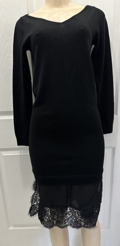 CLUB MONACO TAMILA BLACK COLOR  DRESS SZ S MERINO WOOL NWT $228