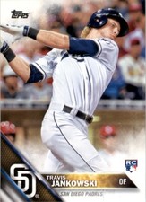 2016 Topps Travis Jankowski RC San Diego Padres #184 Baseball Card