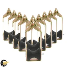 10Pcs Zinc-Plated Steel Colored Zinc 3 inch Cable Roller For RO300 New