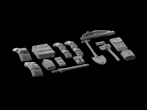 ICM 35688 Plastic model kit Scale 1:35 WWI U.S. Infantry weapon and equipment - Picture 9 of 24