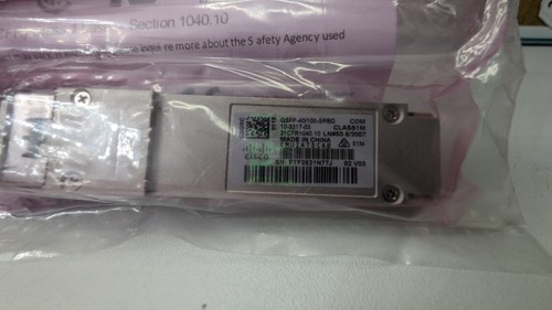 Cisco QSFP 40/100-SRBD genuine, new & sealed - 第 2/6 張圖片