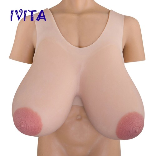 21XL Große Ovale Warzenhof Weste Silikon Brustformen 16KG Drag Queen Crossdress Brüste - Bild 1 von 12