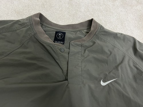 Nike Golf Jacket Mens Large Gray Pullover Coat Nylon Swoosh Vintage 90s - Picture 5 of 13